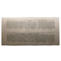 Large Egyptian Expedition Lithograph Print with Hieroglyphs