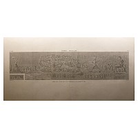 Large Egyptian Expedition Lithograph Print of Thebes
