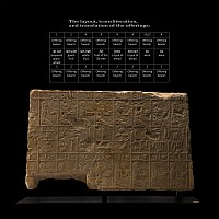Egyptian Relief with List of Offerings