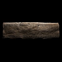 Roman Lead Coffin Lid with Ivy and Floral Motifs