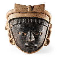 Pre-Columbian Veracruz Terracotta Head Fragment