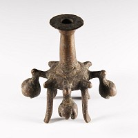 South East Asian Bronze Kohl Pot with Bells