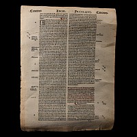 Medieval Printed Bible Page