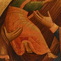 Large Russian Virgin of Vladimir Icon