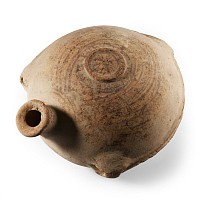 Western Asiatic Terracotta Flask with Star Design