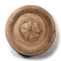 Eastern Mediterranean Terracotta Plate with Star
