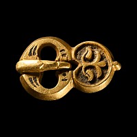 Byzantine Gold Buckle with Heart-Shaped Plate