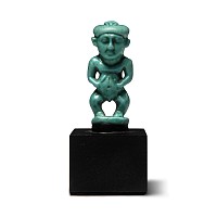 Egyptian Faience Pataikos Amulet