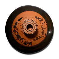 Huge Corinthian Black-Figure Lekanis Lid