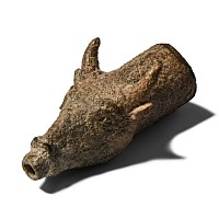 Western Asiatic Bull-Headed Bronze Spout
