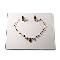 Roman Gold Necklace Element and Earring Set