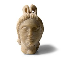 Graeco-Parthian Marble Head of a Divinity
