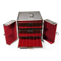 Cabinets & Accessories - 10 Linder Coin Trays in Carry Case
