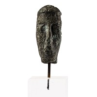 Nuragic Bronze Head of a Tribal Chief