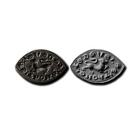 Medieval Bronze Vesica-Shaped Seal Matrix of Thomas Le Deve