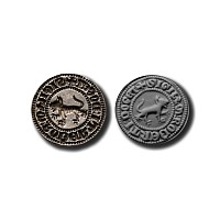Medieval Silver Round Seal Matrix of Robert Doggett