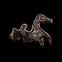Romano-British Enamelled Bronze Hippocampus Brooch