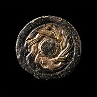 Anglo-Saxon Gold Chip-Carved Bronze Roundel