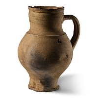 Tudor Period Terracotta Flagon