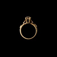 Gold Ring with 'Rose-Cut' Diamond