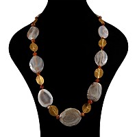 Western Asiatic Gold Necklace with Agate Beads