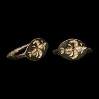Hellenistic Bronze Ring with Flying Bird