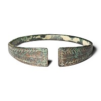 Viking Age Decorated Bronze Bracelet