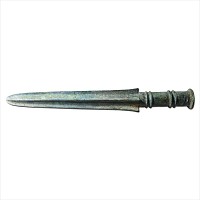 Chinese Bronze Military Flag or Banner Finial
