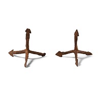 Medieval Iron Anti-Cavalry Caltrop Pair