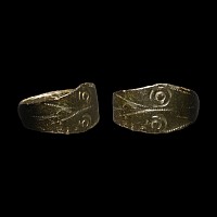 Greek Bronze Ring with Face