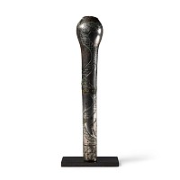 Western Asiatic Silver Staff Terminal with Interlaced Dragons
