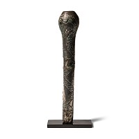 Western Asiatic Silver Staff Terminal with Interlaced Dragons