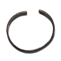 Western Asiatic Silver Decorated Torc