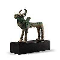 Bactrian Copper Standing Bull