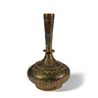 Kashmir Gilt Enamelled Vessel