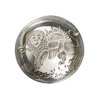 Stamp Seal with Sun and Lion