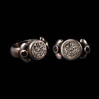 French Silver 'Consider the End' Memento Mori Skull Ring