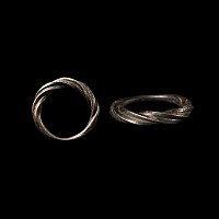 Viking Age Twisted Silver Ring