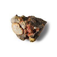 Natural History - Historic Orange Realgar Mineral Specimen