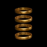 'The Darley with Menwith' Gold 'Keepe Faith Till Death' Posy Ring