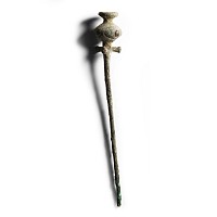 Luristan Poppy-Headed Cloak Pin