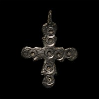 Byzantine Bronze Cross Pendant