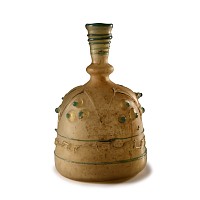 Western Asiatic Glass Bottle with Prunts