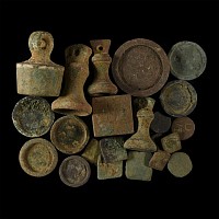 Post Medieval Bronze Trade and Coin Weight Group