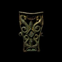 'The Bassetlaw' Hiberno-Saxon Gilt Bronze Mount with Dragons