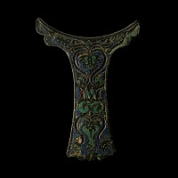 Romano-British Enamelled Bronze Mirror Handle