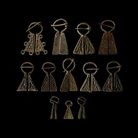 Viking Inspired Bronze Omega Brooch Collection