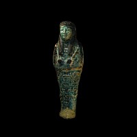 Grand Tour Green Glazed Egyptian Shabti