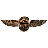 Egyptian Gold Heart Scarab with Wings