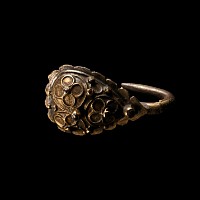 Tudor Jewelled Silver-Gilt Clothes Fastener